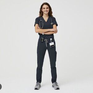 Figs Women's Yola Skinny Scrub Pants 2.0 - Dark Harbor - Large
